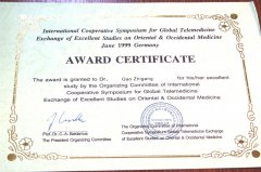 國際發表的論文證書